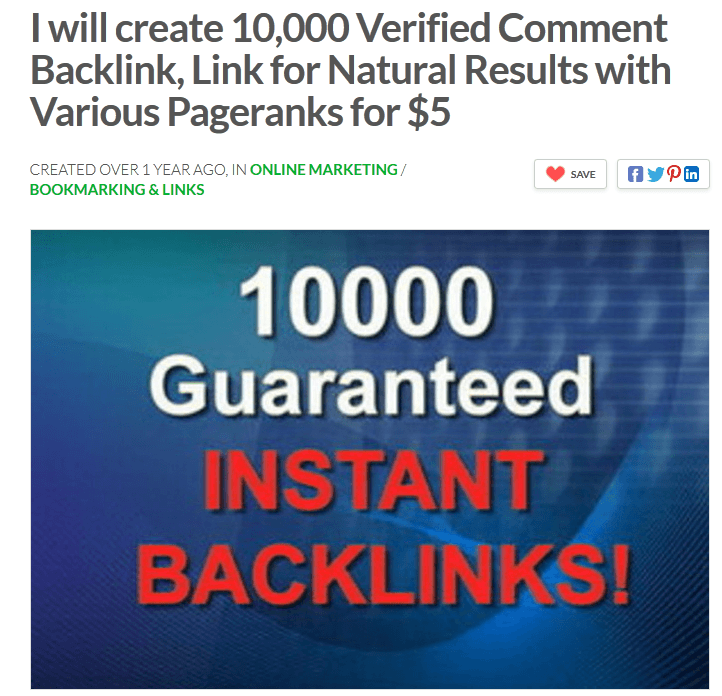 Downside of Buying Low-Quality Backlinks